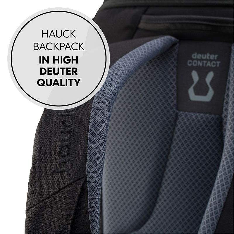 Раница за бебешки принадлежности 2в1 Hauck Pack N Walk, Black